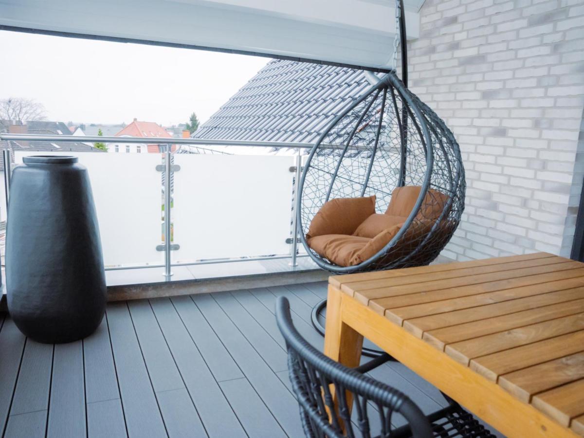 Lio Suite Design Apartment Balkon Terrasse Parken Fur 4 Personen Bad Salzuflen Buitenkant foto
