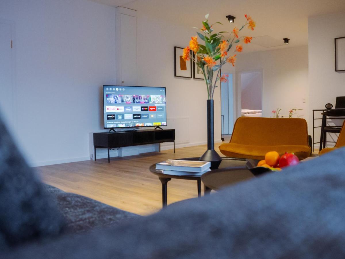 Lio Suite Design Apartment Balkon Terrasse Parken Fur 4 Personen Bad Salzuflen Buitenkant foto